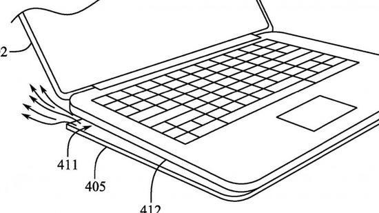 苹果MacBook Pro新专利曝光 机身可自动升降增加通风