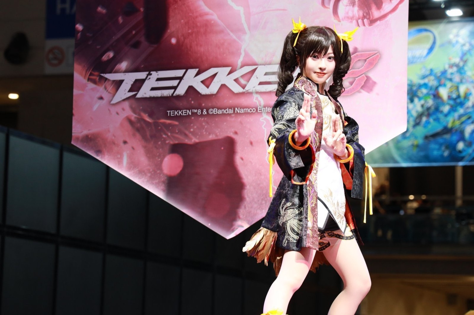 TGS23《铁拳8》展台凌晓雨Cos 很漂亮还原度高