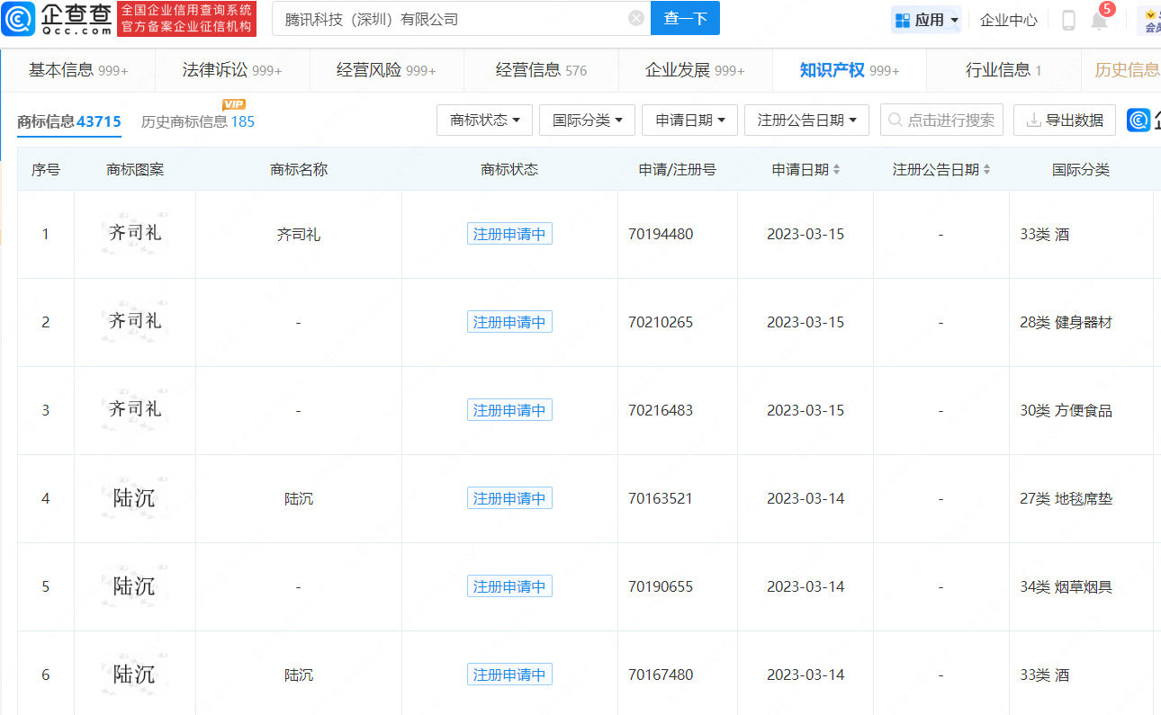 腾讯注册齐司礼商标 《光与夜之恋》多位男主已申注