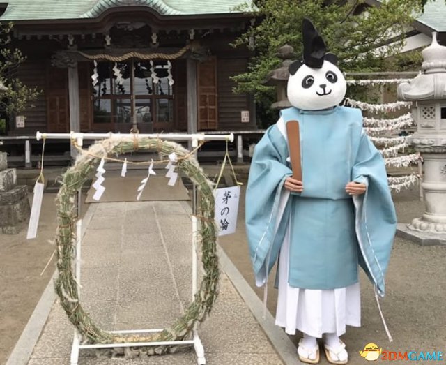 国宝人见人爱！日本百年有鹿神社惊现熊猫大神官