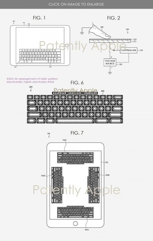 在iPad上模拟机械键盘打字体验？苹果的新专利曝光