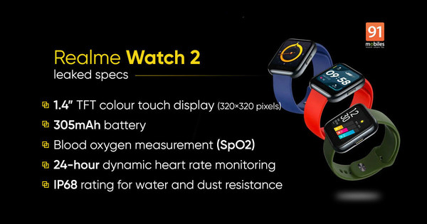 realme Watch 2现身FCC网站 外观配置揭晓或不久后发