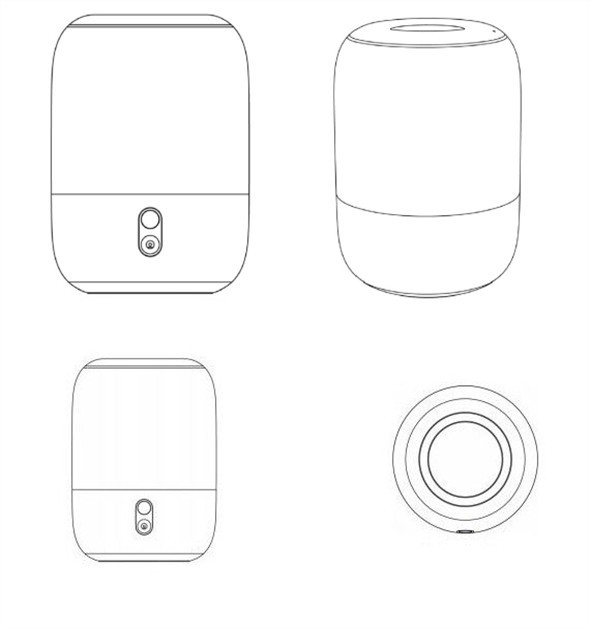 小米智能扬声器曝光！圆形设计具备360度环绕发声？