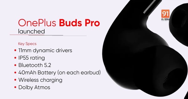 一加Buds Pro在印度发布！采用入耳式设计 支持ANC 