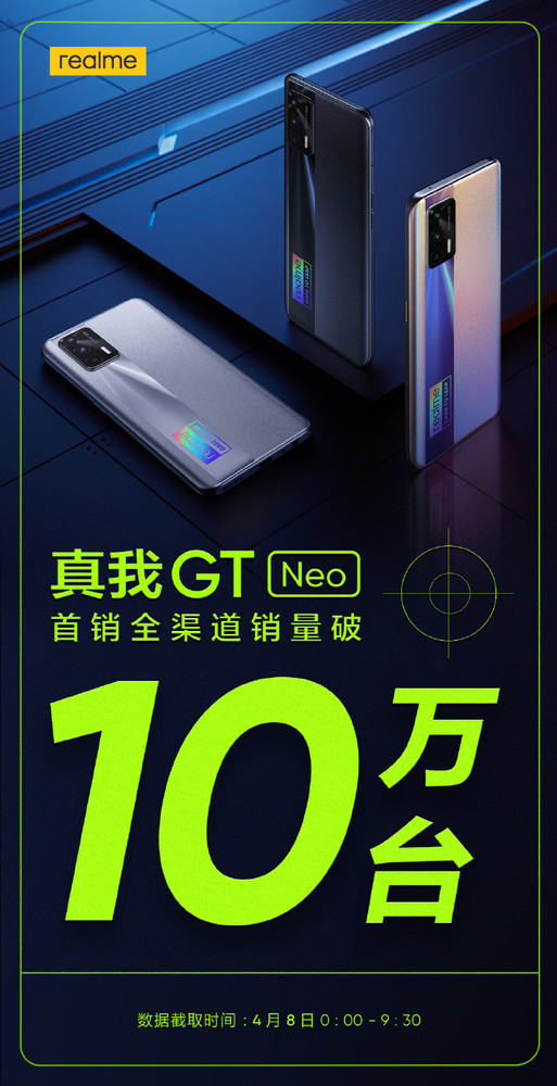 1799元起！realme真我GT Neo明天上午10点再次开售 