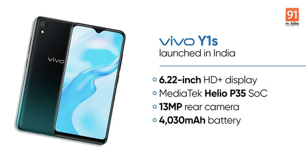 vivo Y1s印度发布：710元中端美机！