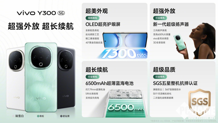 vivo Y300热销1399元起！国民长续航手机抢购热潮